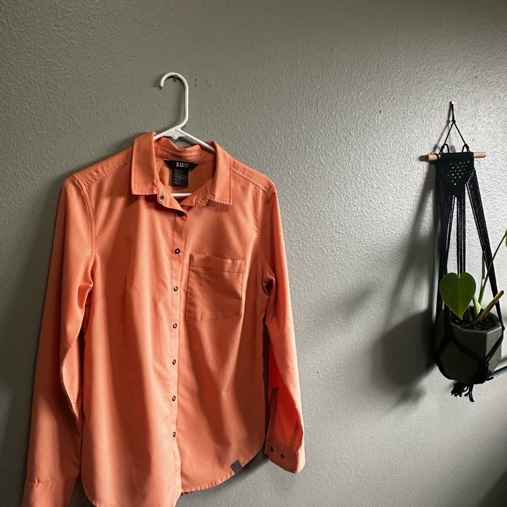 5.11 Tactical Women’s Casual Orange Button Down